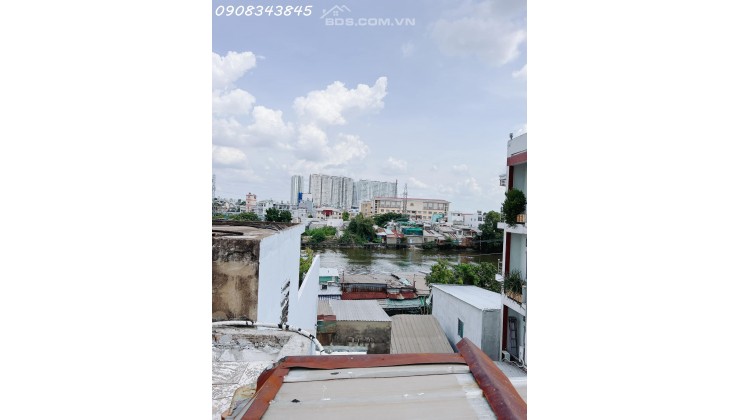 bán nhà đường Nguyễn Duy Quận 8, View sông, ngang 5.5m, 4 tầng, ở ngay